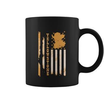 Yellowstonee Flag Tshirt Coffee Mug - Monsterry AU