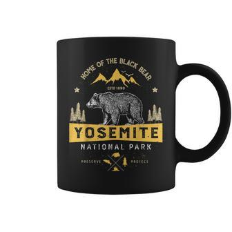 Yosemite National Park T California Bear Vintage Gifts Coffee Mug - Seseable