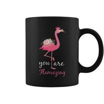 You Are Flamazing Flamingo Flower Apparel Women Men Kids Coffee Mug - Thegiftio UK