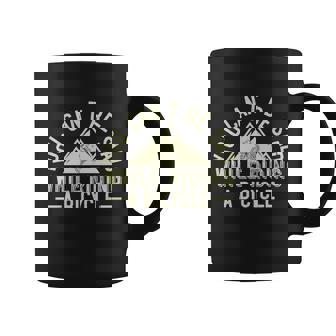 You Cant Be Sad While Riding A Bicycle Mtb Mountain Bike Quote Coffee Mug - Thegiftio