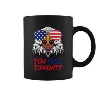 You Free Tonight Bald Eagle Mullet Usa Flag 4Th Of July Funny Gift Coffee Mug - Monsterry