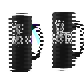 You Matter Suicide Prevention Teal Purple Awareness Ribbon Coffee Mug - Thegiftio UK