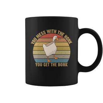 You Mess With The Honk You Get The Bonk Funny Retro Vintage Goose Tshirt Coffee Mug - Monsterry AU