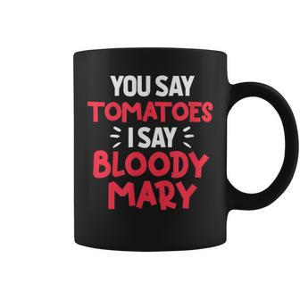 You Say Tomatoes Funny Tomato Breakfast Brunch Food Pun V2 Coffee Mug - Seseable