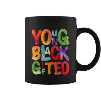 Young Gifted And Black Men Women Kids Black History Month Gift Graphic Design Printed Casual Daily Basic Coffee Mug - Thegiftio UK