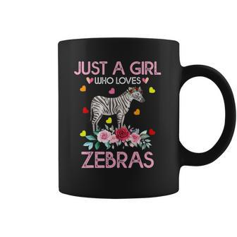 Zebra Animal Lover Gift Just A Girl Who Loves Zebras Coffee Mug - Thegiftio UK