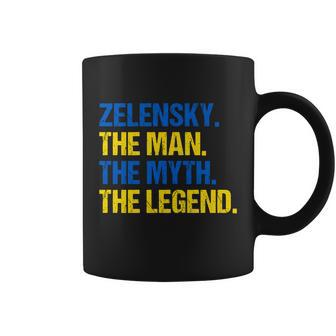 Zelensky The Man The Myth The Legend Volodymyr Zelensky Coffee Mug - Monsterry DE