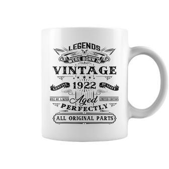 100Th Birthday Gift For Legends Born 1922 100 Yr Old Vintage Coffee Mug - Thegiftio UK