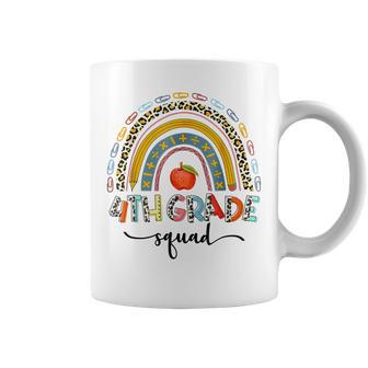4Th Grade Squad Leopard Rainbow Girls Boys Teacher Coffee Mug | Seseable UK