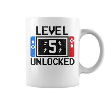 5 Year Old Gifts Level 5Th Birthday Boy Video Games Gaming Coffee Mug - Thegiftio UK