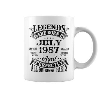 65Th Birthday Gift Legends Born In July 1957 65 Years Old Coffee Mug - Thegiftio UK