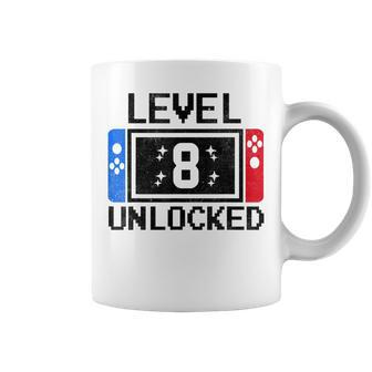 8 Year Old Gifts Level 8Th Birthday Boy Video Games Gaming Coffee Mug - Thegiftio UK