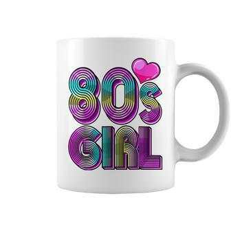 80S Girl Birthday Party Costume Retro Vintage Gift Women V2 Coffee Mug - Seseable
