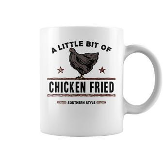 A Little Bit Of Chicken Fried Southern Fast Food Lover Coffee Mug - Thegiftio UK