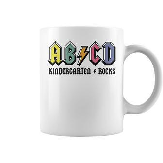Abcd Kindergarten Rocks Back To School Kindergarten Teacher Coffee Mug - Thegiftio UK