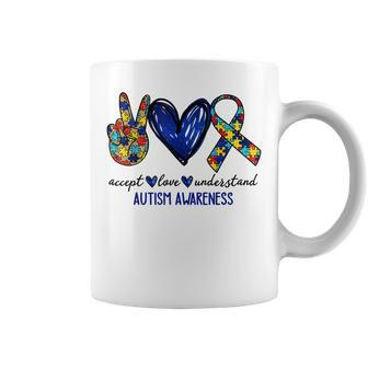 Accept Understand Love Autism Awareness Autism Mom Coffee Mug - Thegiftio UK