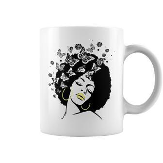 Afro Diva Black Girl Magic Lips Natural Hair Melanin Queen Coffee Mug - Thegiftio UK