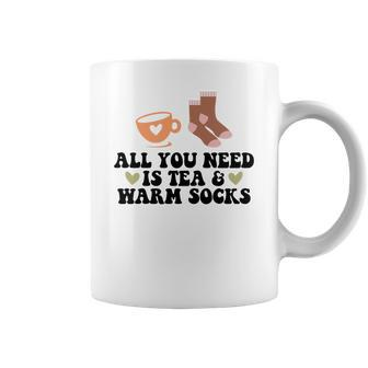 All You Need Is Tea And Warm Socks Fall Coffee Mug - Seseable