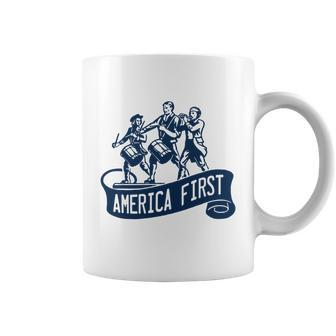 America First Graphic Design Printed Casual Daily Basic Coffee Mug - Thegiftio UK