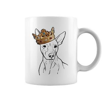 American Hairless Terrier Dog Wearing Crown Coffee Mug | Mazezy