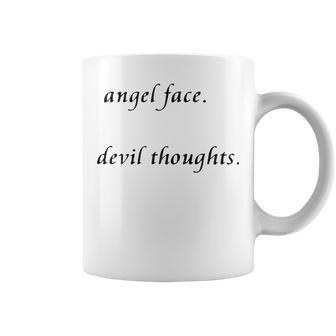 Angel Face Devil Thoughts V2 Coffee Mug - Seseable