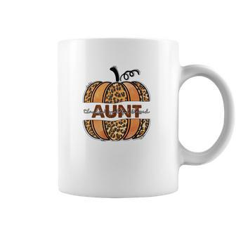 Aunt Pumpkin Thankful Grateful Blessed Fall Season Coffee Mug - Seseable