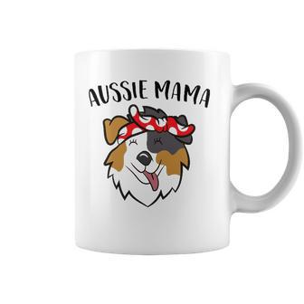 Aussie Mama Cute Australian Shepherd Mom Aussie Mom Coffee Mug - Thegiftio UK