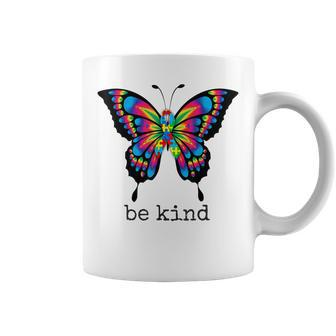 Autism Awareness Kindness Butterfly Be Kind Teacher Women Coffee Mug - Thegiftio UK