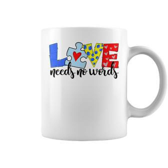 Autism Awareness Teacher Love Needs No Word Special Ed Coffee Mug - Thegiftio UK