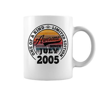 Awesome Since July 2005 17Th Birthday Gift 17 Years Old Coffee Mug - Thegiftio UK