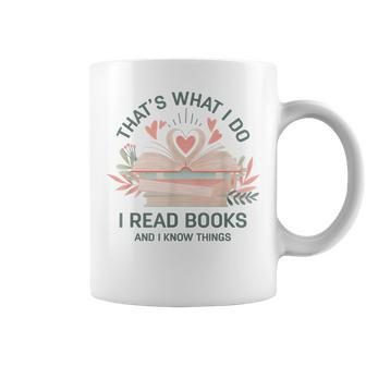 Back To School I Read Books And I Know Things Book Lovers Coffee Mug - Thegiftio UK
