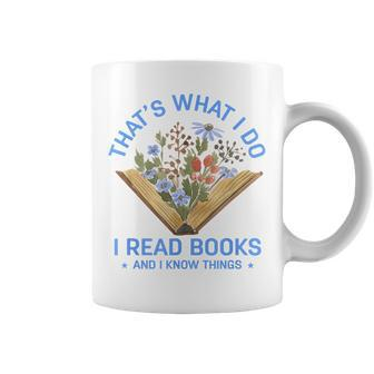 Back To School I Read Books And I Know Things Book Lovers Coffee Mug - Thegiftio UK