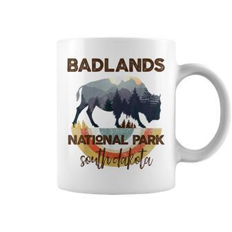 Badlands National Park Vintage South Dakota Yellowstone Gift Coffee Mug - Seseable