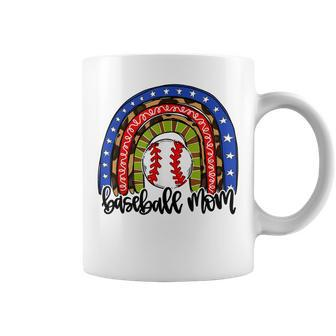 Baseball Mom Rainbow Baseball Mama Coffee Mug - Thegiftio UK