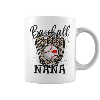 Baseball Nana Leopard Game Day Baseball Lover Mothers Day Coffee Mug - Thegiftio UK