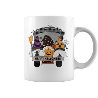 Bbkq Funny Truck Halloween Gnomes Happy Autumn Halloween Coffee Mug - Seseable