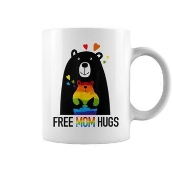Bear Free Mom Hugs Rainbow Lgbt Lesbian Gay Pride Month Coffee Mug - Thegiftio UK