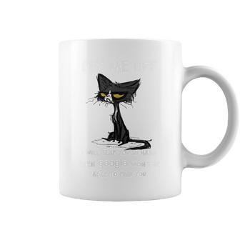 Black Cat Piss Me Off I Will Slap You So Hard Coffee Mug - Seseable