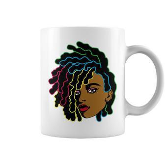 Black Woman African Afro Hair Cool Black History Month Coffee Mug - Thegiftio UK