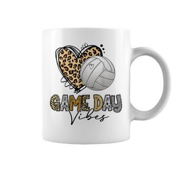 Bleached Volleyball Game Day Vibes Volleyball Mom Game Day Coffee Mug - Thegiftio UK