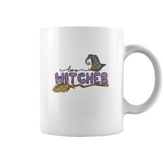 Boo Witches Broom Halloween Boo Crew Coffee Mug - Seseable