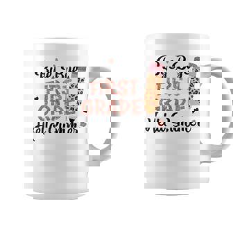 Bye 1St Grade Hello Summer Last Day Of School Girls Kids Coffee Mug - Seseable