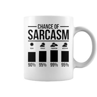 Chance Of Sarcasm Coffee Mug - Seseable