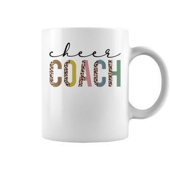Cheer Coach Leopard Cheerleading Props Cute Cheer For Coach Coffee Mug - Thegiftio UK