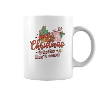 Christmas Calories Do Not Count Retro Christmas Gifts Coffee Mug - Seseable