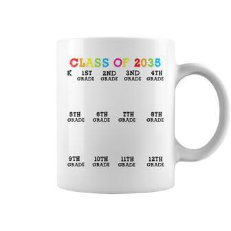 Class Of 2035 Handprint Grow With Me Kindergarten Coffee Mug - Thegiftio UK