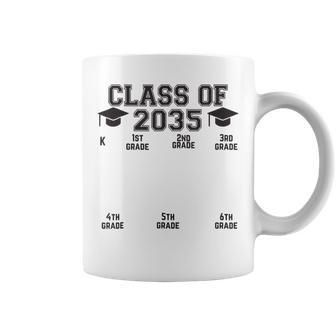 Class Of 2035 School Year Grow With Me K 12 Handprint Coffee Mug - Thegiftio UK