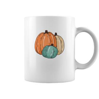 Colorful Pumpkins Happy Fall Season Present Coffee Mug - Seseable