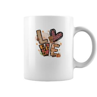 Cozy Autumn Fall Love Fall Heart Idea Gift Coffee Mug - Seseable