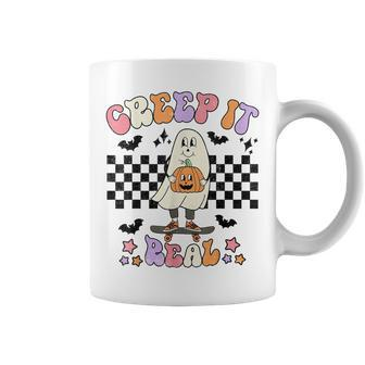 Creep It Real - Halloween Ghost Cute Halloween Ghost Coffee Mug - Thegiftio UK
